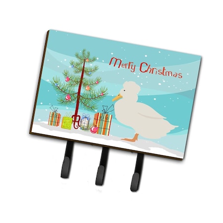 Jensendistributionservices Crested Duck Christmas Leash or Key Holder MI1713331